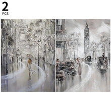 Load image into Gallery viewer, 2pcs Diamond Painting Set - oil painting beautiful street (30*40CM)