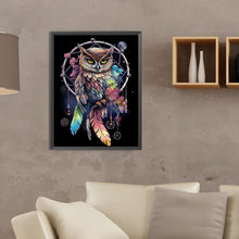 Load image into Gallery viewer, Diamond Painting - Full Round - owl dream catcher (30*40CM)
