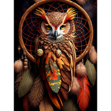 Load image into Gallery viewer, Diamond Painting - Full Round - owl dream catcher (30*40CM)
