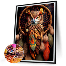 Load image into Gallery viewer, Diamond Painting - Full Round - owl dream catcher (30*40CM)