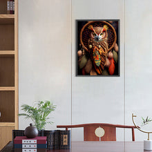 Load image into Gallery viewer, Diamond Painting - Full Round - owl dream catcher (30*40CM)