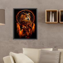 Load image into Gallery viewer, Diamond Painting - Full Round - owl dream catcher (30*40CM)