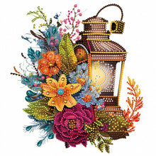 Load image into Gallery viewer, Diamond Painting - Partial Special Shaped - lamp in flower (30*30CM)