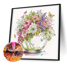 Load image into Gallery viewer, Diamond Painting - Partial Special Shaped - yellow green vase (30*30CM)