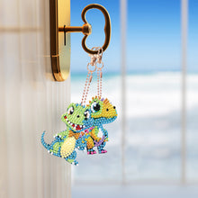 Load image into Gallery viewer, Diamond Dragon Painting Keychain Kits Double Sided 5PCS Cute Dinosaur Key Chains