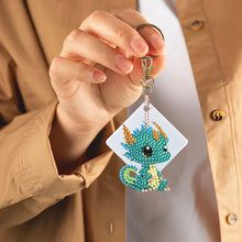 Load image into Gallery viewer, Diamond Dragon Painting Keychain Kits Double Sided 5PCS Cute Dinosaur Key Chains