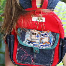 Load image into Gallery viewer, 6Pcs DIY Diamonds Key Ring Double Sided Cartoon Special Shaped Hanging Ornaments