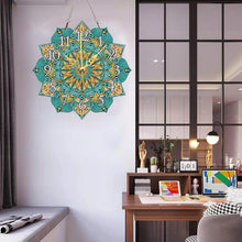 Load image into Gallery viewer, 5D DIY Crystal Diamond Clock Handmade Mandala Gifts & Souvenirs (#4)