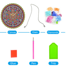 Load image into Gallery viewer, 5D DIY Crystal Diamond Clock Handmade Mandala Gifts & Souvenirs(#6)