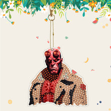 Load image into Gallery viewer, Diamond Full Drill Diamond Keyring 5PCS DIY Keychain Double Sided (#9)