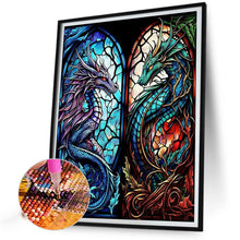 Load image into Gallery viewer, AB Diamond Painting - Full Round - pterodactyl glass painting (40*50CM)