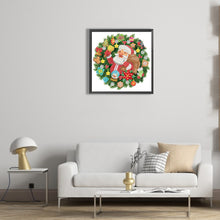 Load image into Gallery viewer, Diamond Painting - Partial Special Shaped - Christmas wreath (30*30CM)
