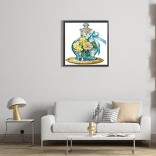 Load image into Gallery viewer, Diamond Painting - Partial Special Shaped - Flowers and Glass Vases (30*30CM)
