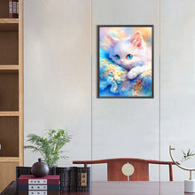 Load image into Gallery viewer, AB Diamond Painting - Full Square - bedridden cat (30*40CM)