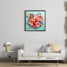 Load image into Gallery viewer, AB Diamond Painting - Full Square - butterfly and paper flower (40*40CM)