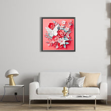Load image into Gallery viewer, AB Diamond Painting - Full Square - butterfly and paper flower (40*40CM)