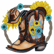 Load image into Gallery viewer, Diamond Painting - Partial Special Shaped - cowboy boots (30*30CM)