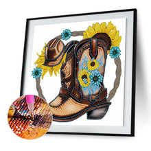 Load image into Gallery viewer, Diamond Painting - Partial Special Shaped - cowboy boots (30*30CM)