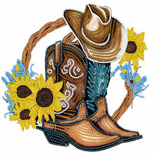 Load image into Gallery viewer, Diamond Painting - Partial Special Shaped - cowboy boots (30*30CM)