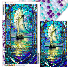 Load image into Gallery viewer, Diamond Painting - Full Round - glass sailboat (40*70CM)