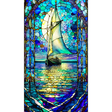 Load image into Gallery viewer, Diamond Painting - Full Round - glass sailboat (40*70CM)