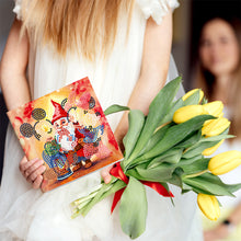 Load image into Gallery viewer, 8/12PCS Diamond Drawing Holiday Card 5D DIY Shaped Drill Greeting Thank You Card