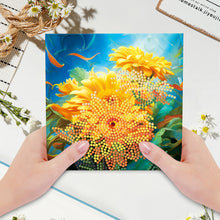 Load image into Gallery viewer, 8/12PCS Diamond Drawing Holiday Card 5D DIY Shaped Drill Greeting Thank You Card