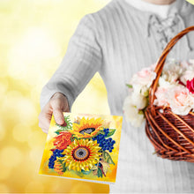 Load image into Gallery viewer, 8/12PCS Diamond Drawing Holiday Card 5D DIY Shaped Drill Greeting Thank You Card