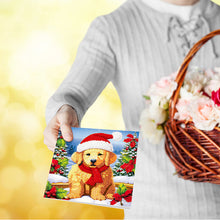 Load image into Gallery viewer, 8/12PCS Diamond Drawing Holiday Card 5D DIY Shaped Drill Greeting Thank You Card