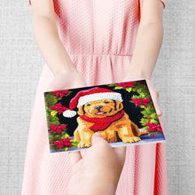 Load image into Gallery viewer, 8/12PCS Diamond Drawing Holiday Card 5D DIY Shaped Drill Greeting Thank You Card