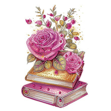 Load image into Gallery viewer, Diamond Painting - Partial Special Shaped - flowers and two books (30*40CM)