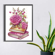 Load image into Gallery viewer, Diamond Painting - Partial Special Shaped - flowers and two books (30*40CM)