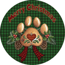 Load image into Gallery viewer, Diamond Painting - Full Round - Round Card Christmas Cat Claws (30*30CM)