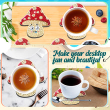 Load image into Gallery viewer, 10PCS Diamond Painting Coasters Kit with Holder DIY Animals Paw Diamonds Coaster