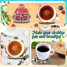 Load image into Gallery viewer, 10PCS Diamond Painting Coasters Kit with Holder DIY Animals Paw Diamonds Coaster