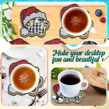 Load image into Gallery viewer, 10PCS Diamond Painting Coasters Kit with Holder DIY Animals Paw Diamonds Coaster