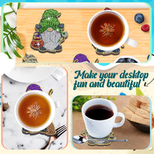 Load image into Gallery viewer, 10PCS Diamond Painting Coasters Kit with Holder DIY Animals Paw Diamonds Coaster