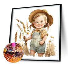 Load image into Gallery viewer, Diamond Painting - Full Round - cowboy kid (30*30CM)
