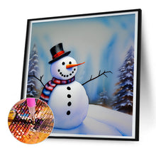 Load image into Gallery viewer, Diamond Painting - Full Round - snowman (30*30CM)