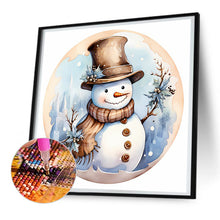 Load image into Gallery viewer, Diamond Painting - Full Round - winter snowman (30*30CM)