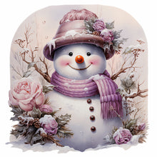 Load image into Gallery viewer, Diamond Painting - Full Round - winter snowman (30*30CM)