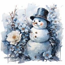 Load image into Gallery viewer, Diamond Painting - Full Round - winter snowman (30*30CM)