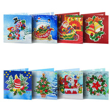 Load image into Gallery viewer, Christmas Diamond Greeting Thank You Card Shaped Drill (Christmas x 16 Set)