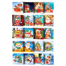 Load image into Gallery viewer, Christmas Diamond Greeting Thank You Card Shaped Drill (Christmas x 20 Set)