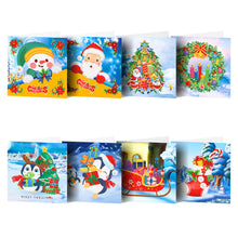 Load image into Gallery viewer, Christmas Diamond Greeting Thank You Card Shaped Drill (Christmas x 20 Set)