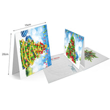 Load image into Gallery viewer, Christmas Diamond Greeting Thank You Card Shaped Drill (Christmas x 16 Set)