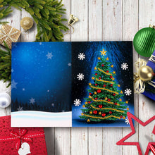 Load image into Gallery viewer, Christmas Diamond New Year Greeting Card Cute Elk 4PCS Xmas Tree (Xmas Tree)