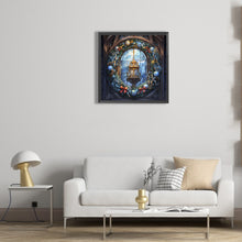 Load image into Gallery viewer, Diamond Painting - Full Round - Christmas holiday wreath glass art (30*30CM)