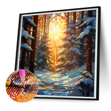 Load image into Gallery viewer, Diamond Painting - Full Round - christmas holiday atmosphere glass art (30*30CM)