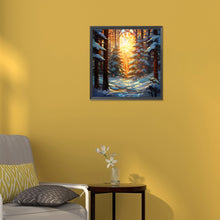 Load image into Gallery viewer, Diamond Painting - Full Round - christmas holiday atmosphere glass art (30*30CM)